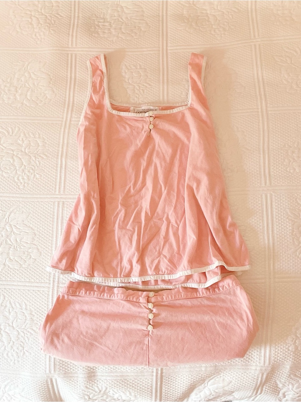 ྀིྀིྀིྀིྀི victoria’s secret country cottons pink buttoned pj set